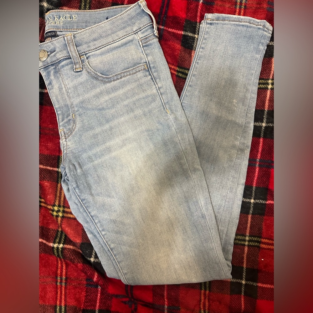 american eagle light wash jegging jeans